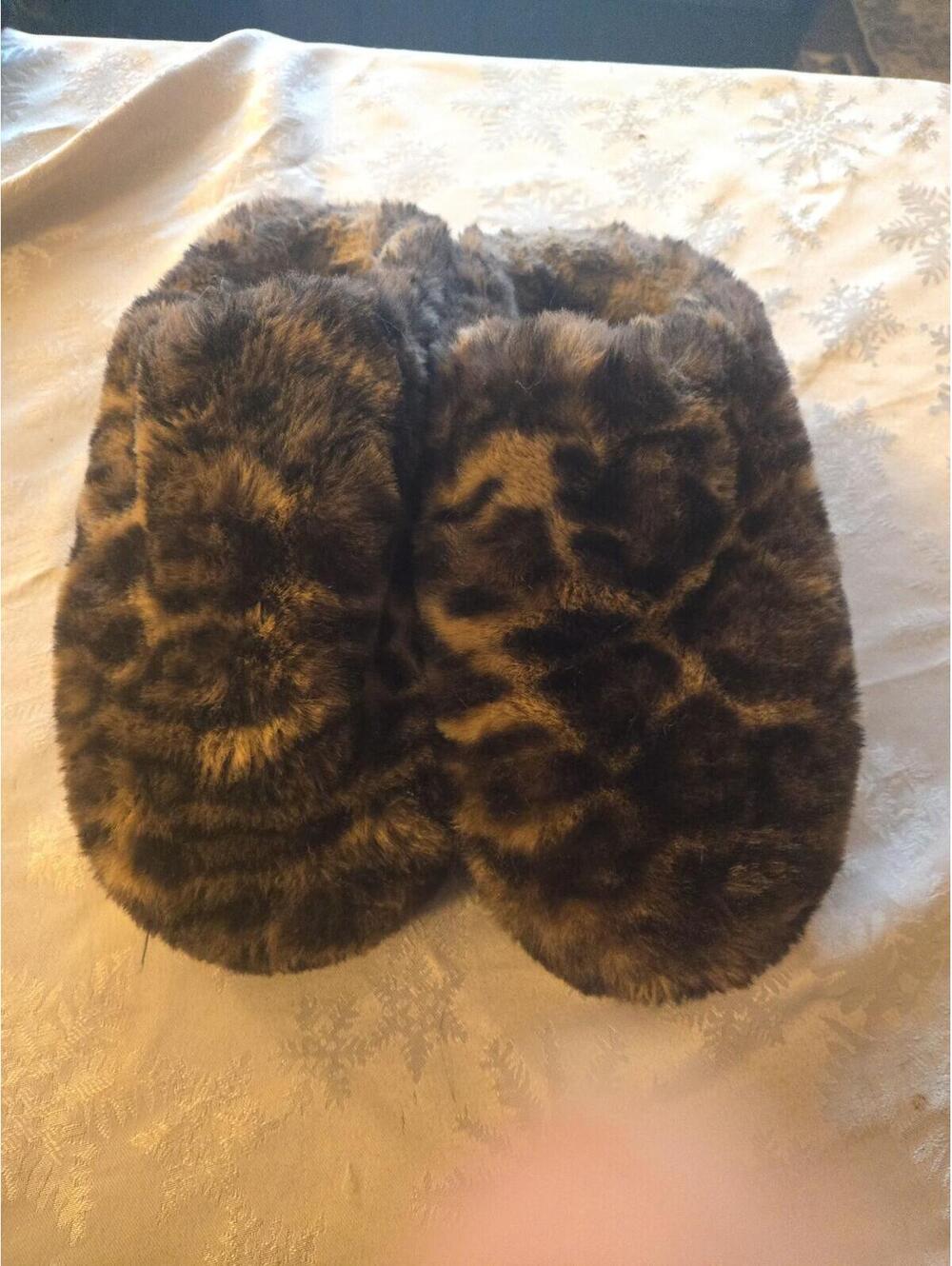 Apparis Leopard Print Faux Fur Slippers EU 40 - Picture 5 of 5